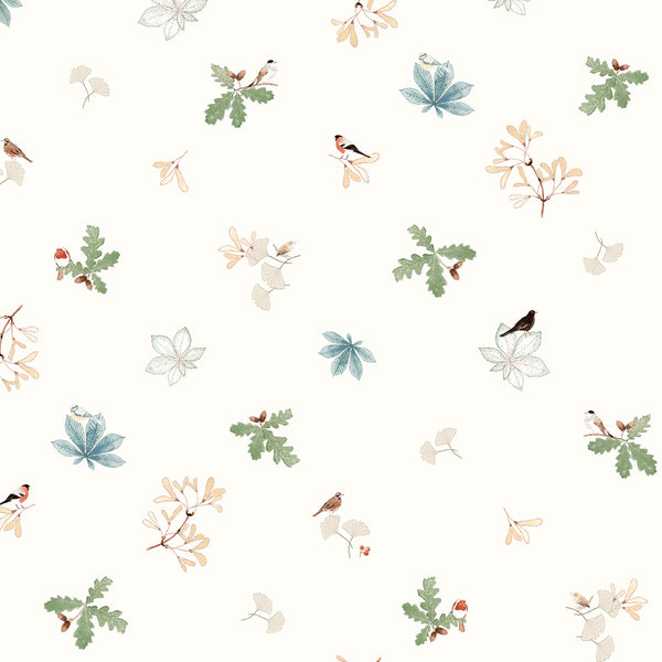 Sophie Allport Orchard Birds Off White Made To Measure Roller Blind