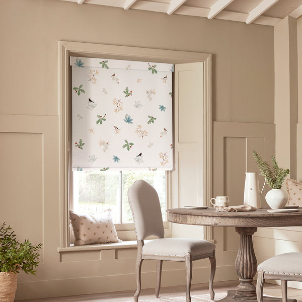 Sophie Allport Orchard Birds Off White Made To Measure Roller Blind