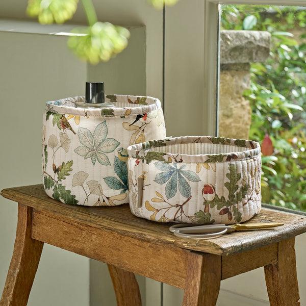 sophie allport Orchard Birds Storage Baskets (Set of 2)