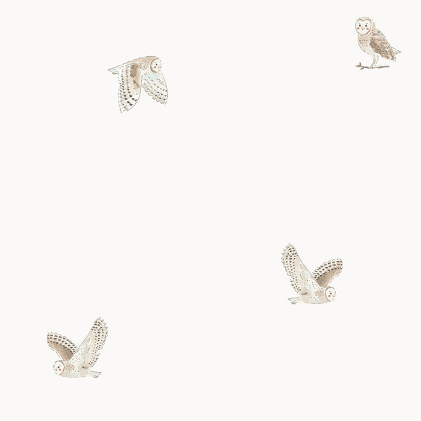 Sophie Allport Owls Off White Made To Measure Curtains