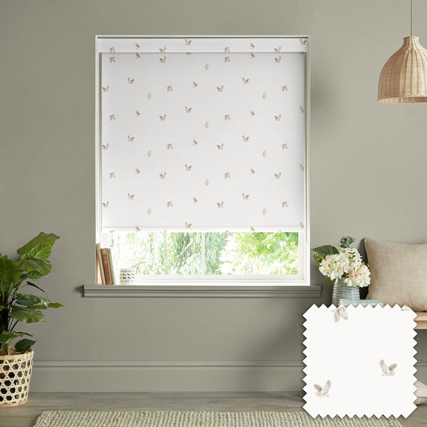 Sophie Allport Owls Off White Made To Measure Roller Blind