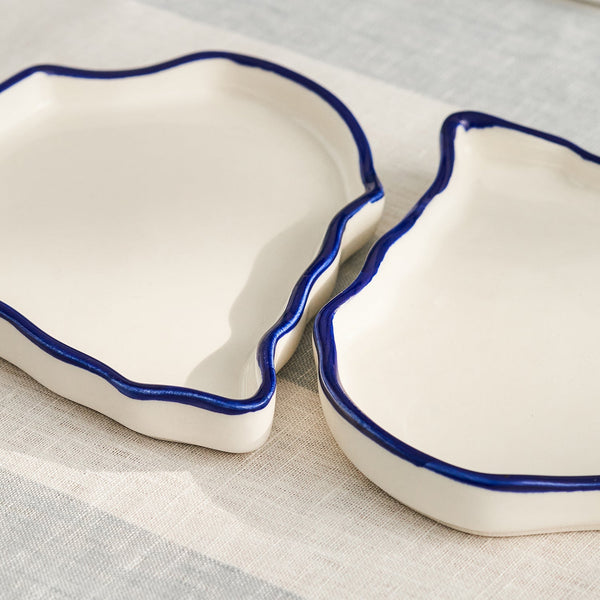 Sophie Allport Oyster Stoneware Side Plates (Set Of 2)