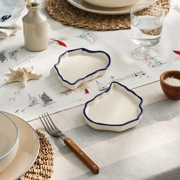 sophie allport Oyster Stoneware Side Plates (Set of 2)