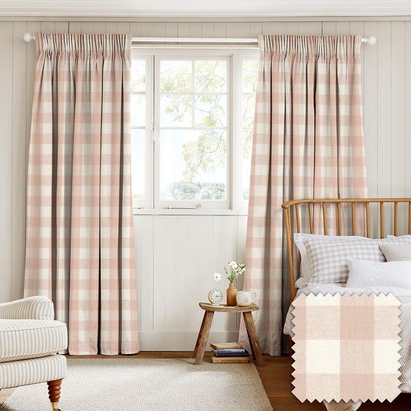 Sophie Allport Pink Gingham Made To Measure Curtains