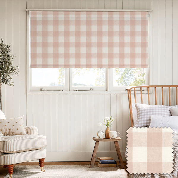Sophie Allport Pink Gingham Made To Measure Roller Blind