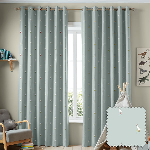 sophie allport Runner Duck Blue Made to Measure Curtains
