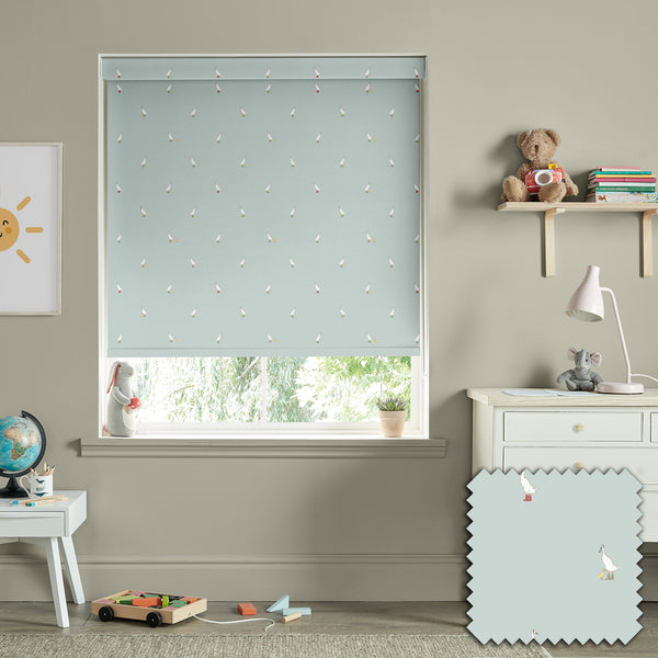 sophie allport Runner Duck Blue Made to Measure Roller Blind