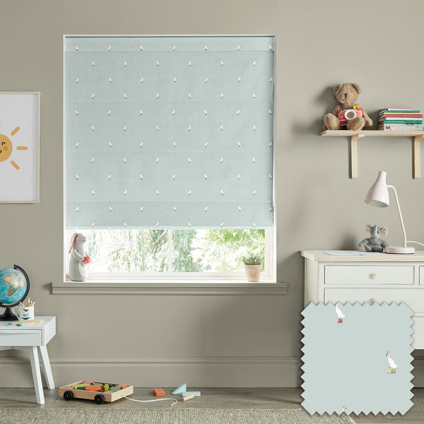sophie allport Runner Duck Blue Made to Measure Roman Blind