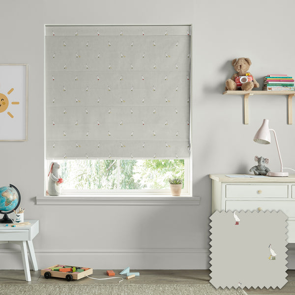 sophie allport Runner Duck Grey Made to Measure Roman Blind