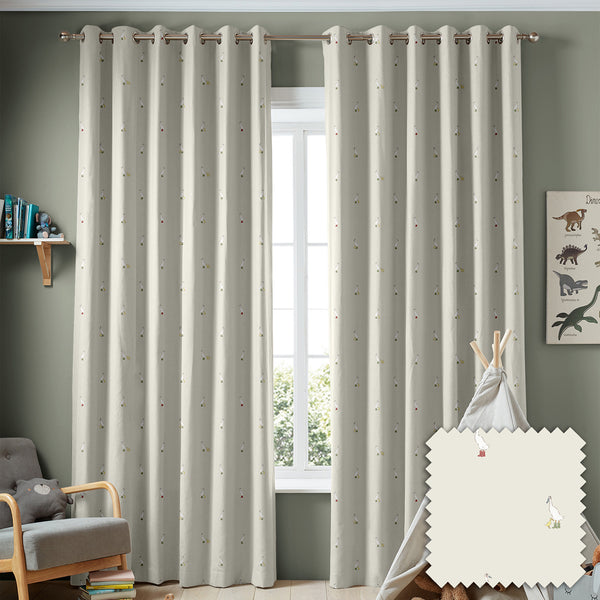 Sophie Allport Runner Duck Neutral Made To Measure Curtains
