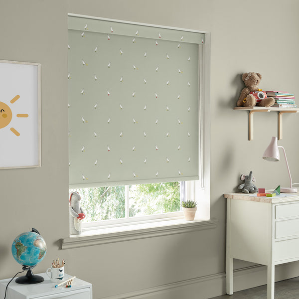 Sophie Allport Runner Duck Sage Green Made To Measure Roller Blind