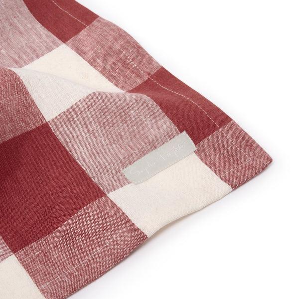 Sophie Allport Rustic Red Gingham Linen Table Runner