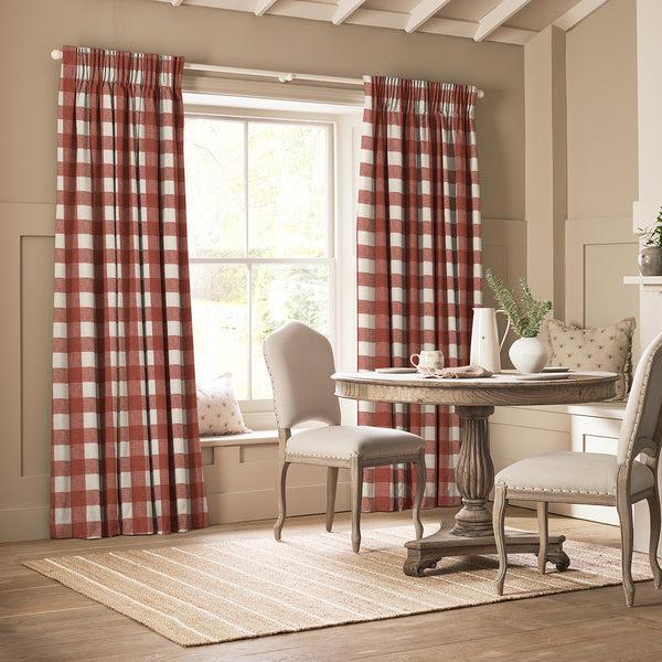 Sophie Allport Rustic Red Gingham Made To Measure Curtains