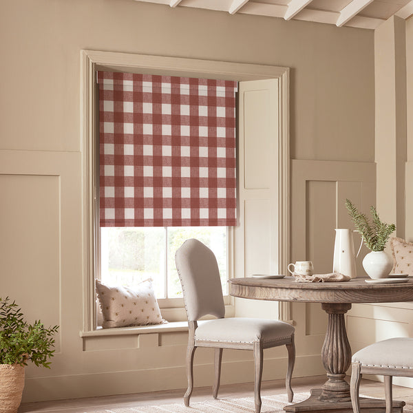 Sophie Allport Rustic Red Gingham Made To Measure Roller Blind