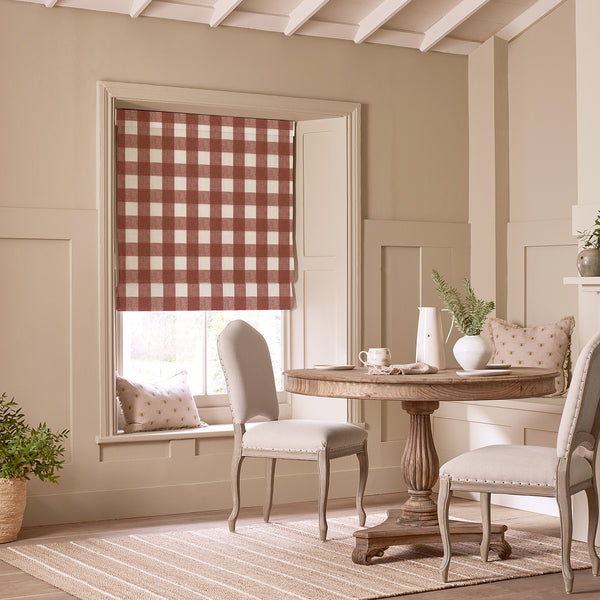 Sophie Allport Rustic Red Gingham Made To Measure Roman Blind
