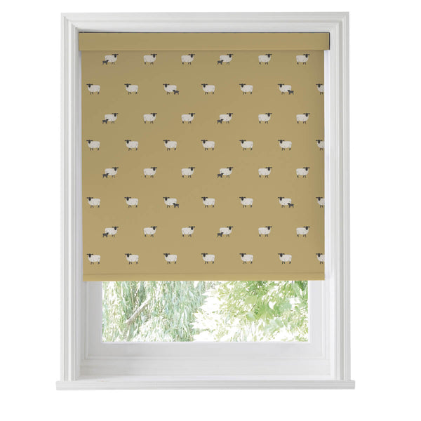 Sophie Allport Sheep Ochre Made To Measure Roller Blind