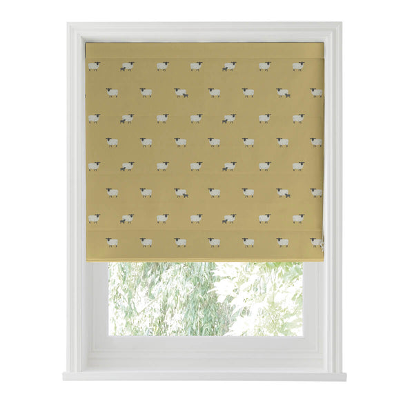 Sophie Allport Sheep Ochre Made To Measure Roman Blind
