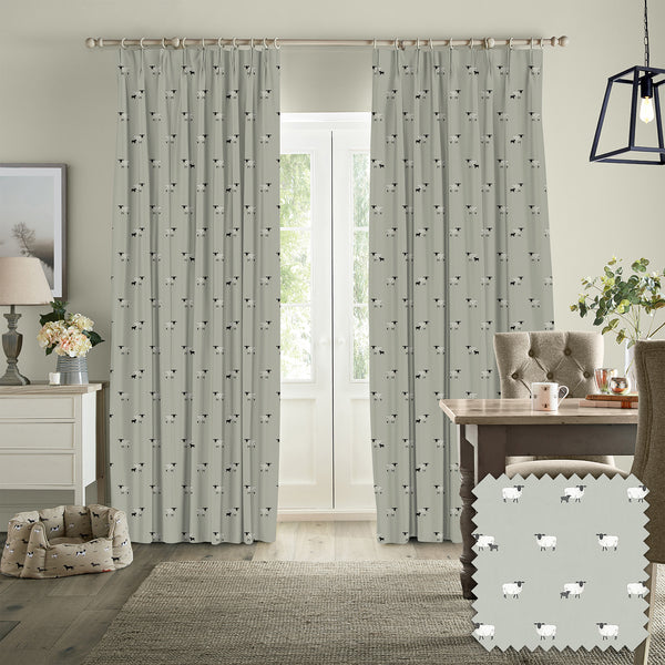 Sophie Allport Sheep Pebble Made To Measure Curtains