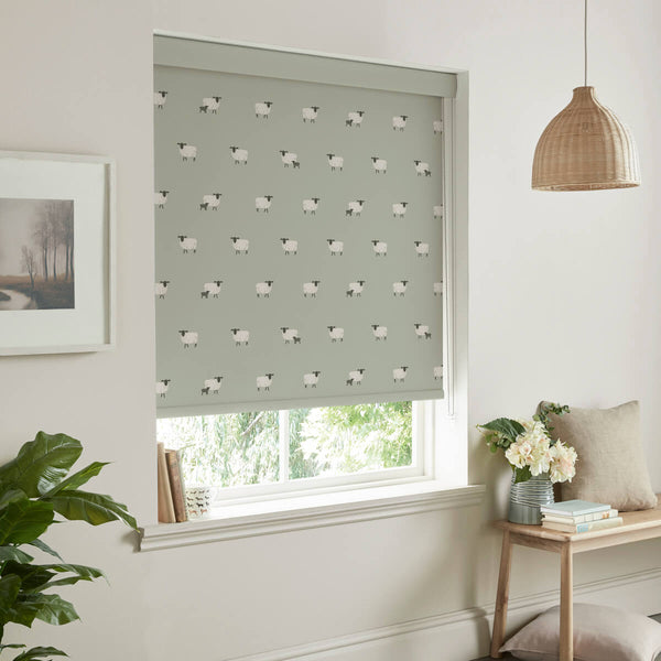 Sophie Allport Sheep Sage Made To Measure Roller Blind