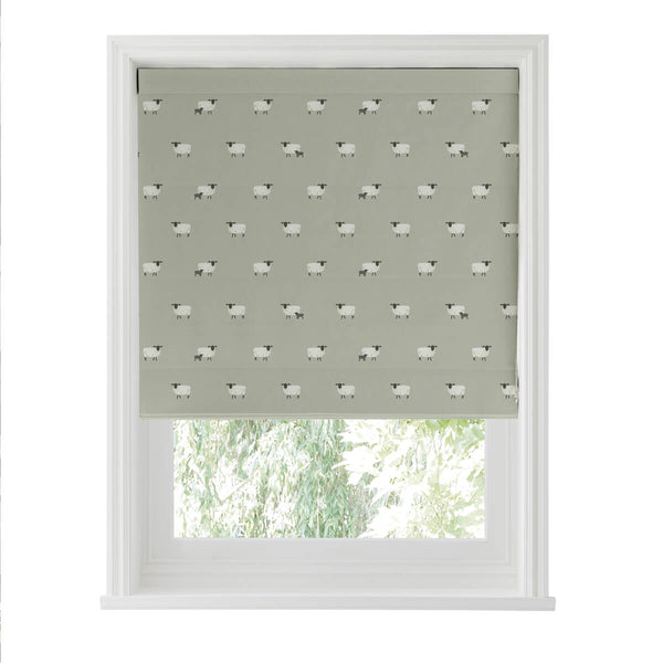 Sophie Allport Sheep Sage Made To Measure Roman Blind