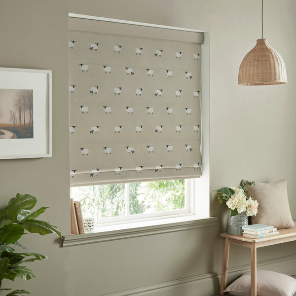 Sophie Allport Sheep Sand Made To Measure Roman Blind