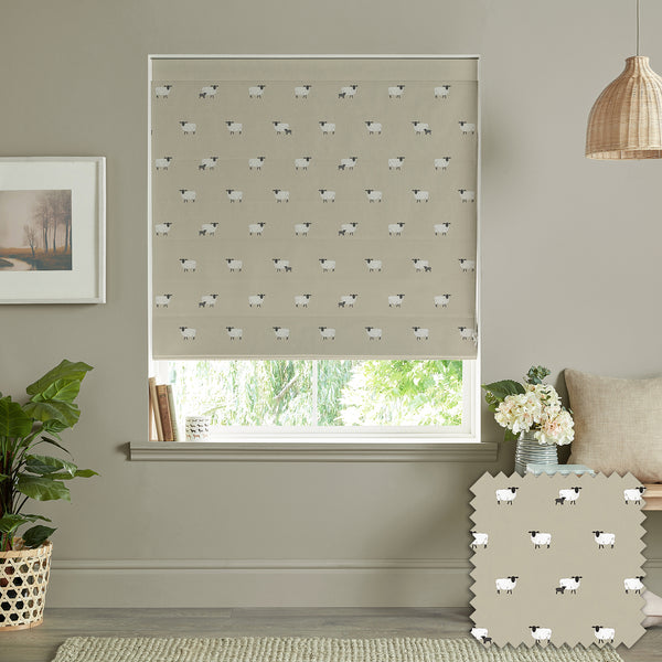 sophie allport Sheep Sand Made to Measure Roman Blind