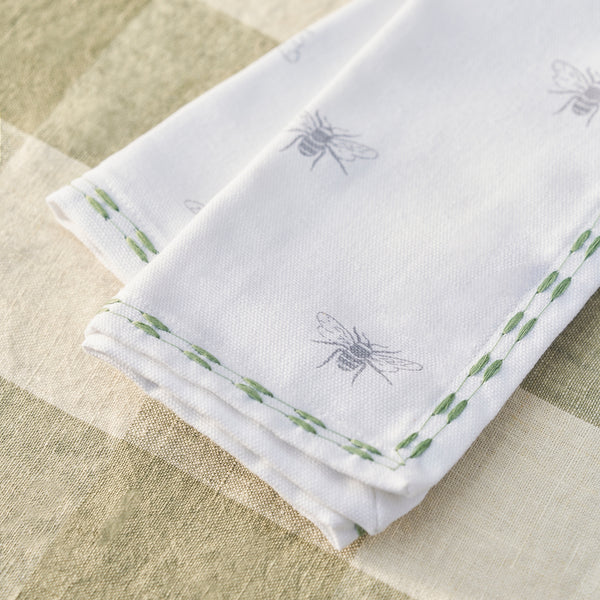 Sophie Allport Bees Embroidered Napkins (Set Of 4)