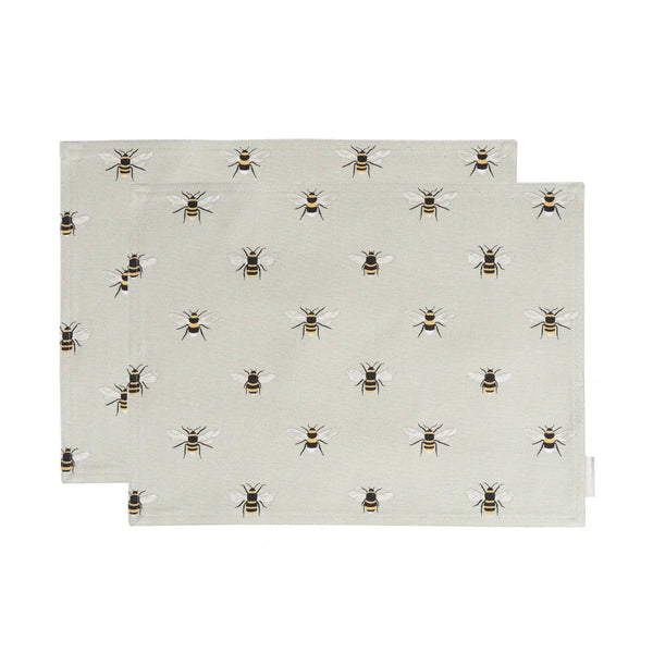 sophie allport Bees Fabric Placemats (Set of 2)