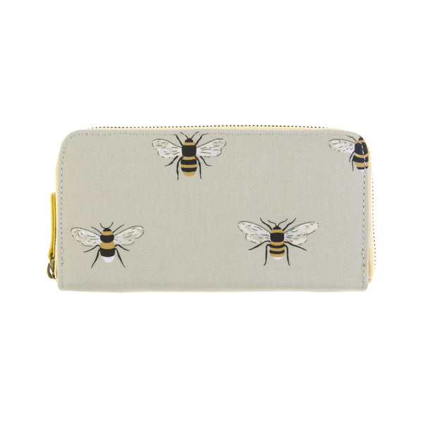 sophie allport Bees Oilcloth Zipped Wallet Purse