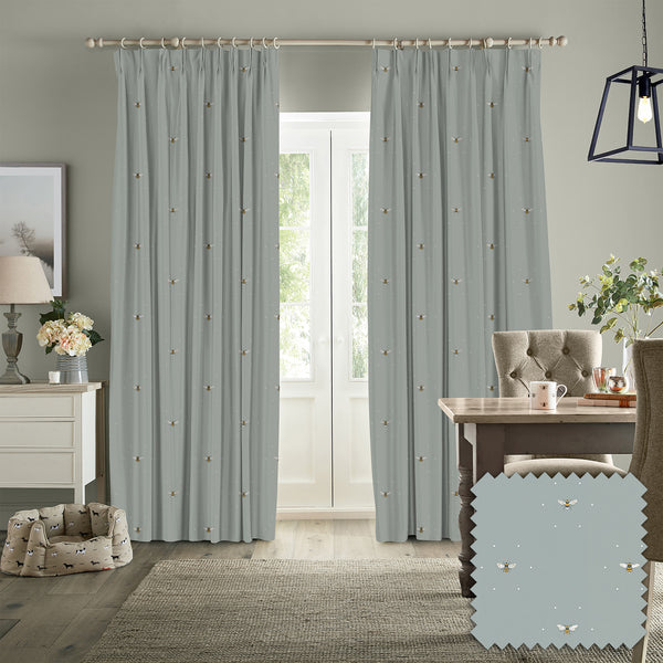 Sophie Allport Bees Sky Made To Measure Curtains