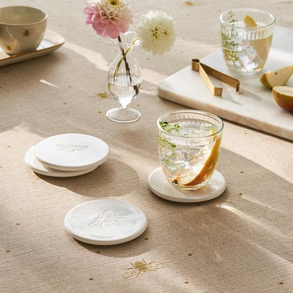 sophie allport Bees Stoneware Coasters (Set of 4)