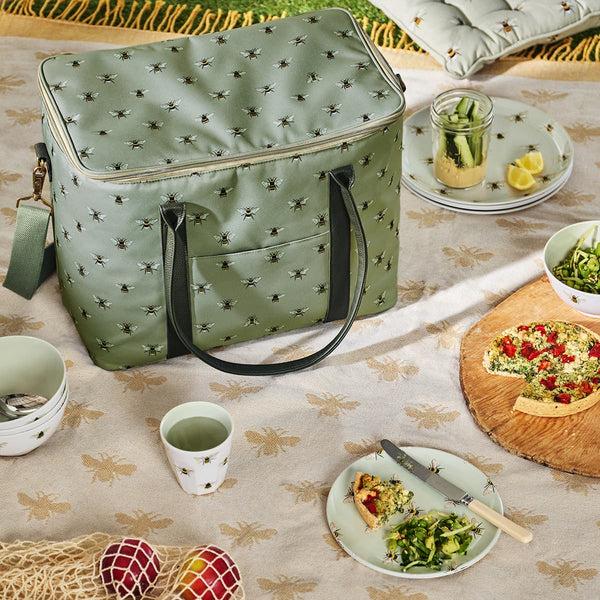 sophie allport Bees Tall Pocket Picnic Bag