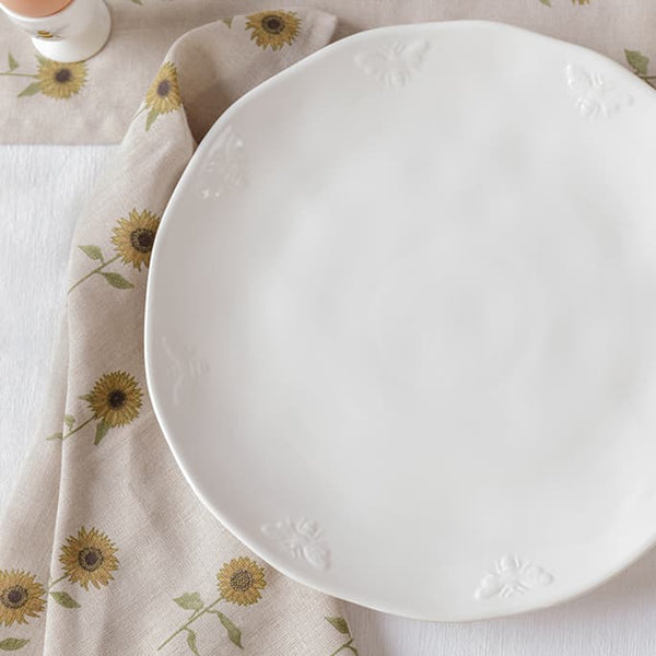 sophie allport Bees White Stoneware Dinner Plate