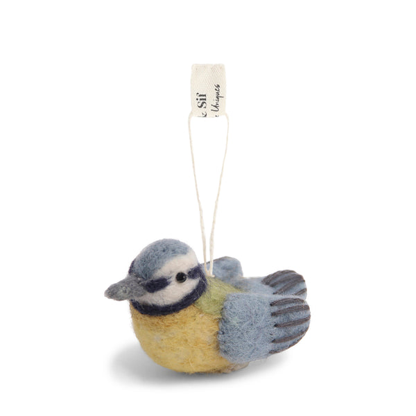 Sophie Allport Blue Tit Felt Bauble