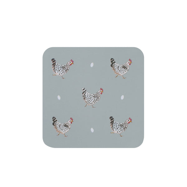 sophie allport Chicken Coasters (Set of 4)