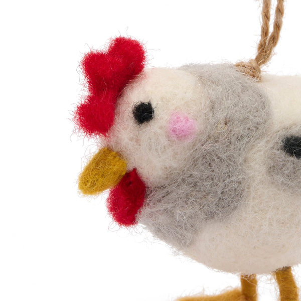 Sophie Allport Chicken Felt Bauble