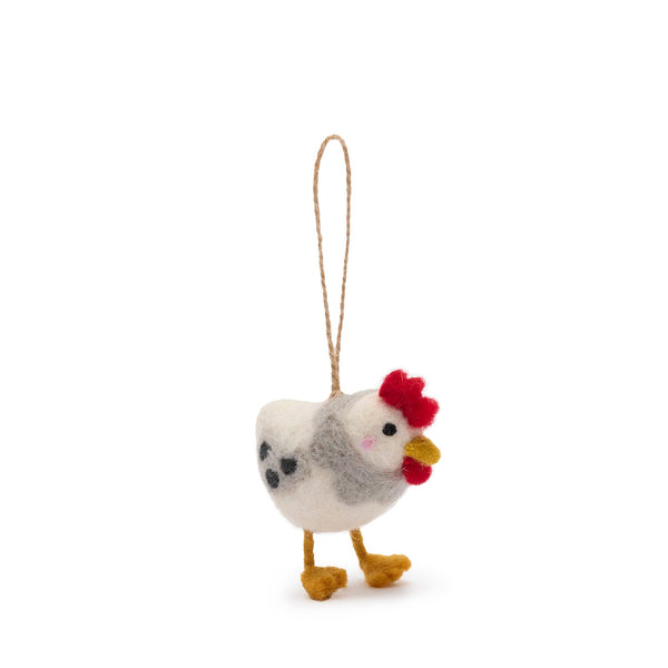 Sophie Allport Chicken Felt Bauble