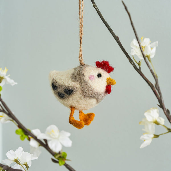 sophie allport Chicken Felt Bauble