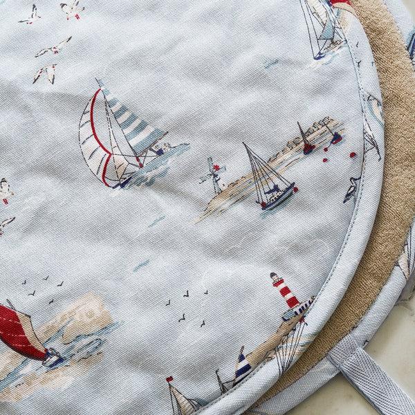 Sophie Allport Coastal Boats Circular Hob Cover