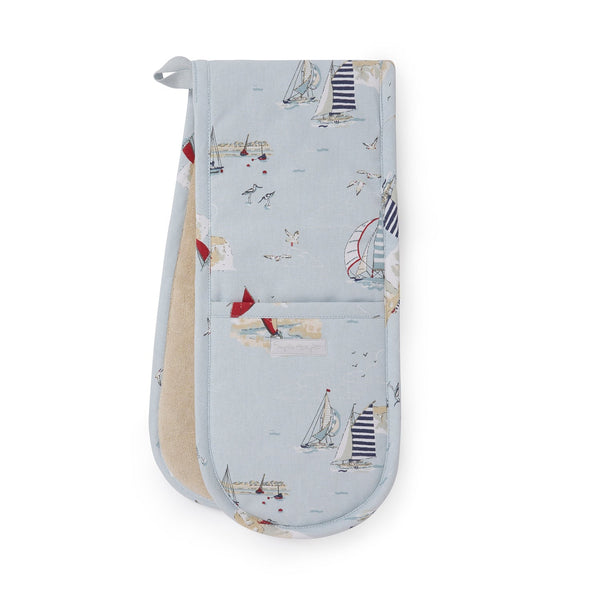 Sophie Allport Coastal Boats Double Oven Glove