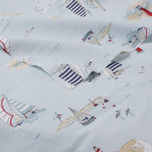 Sophie Allport Coastal Boats Fabric By The Metre
