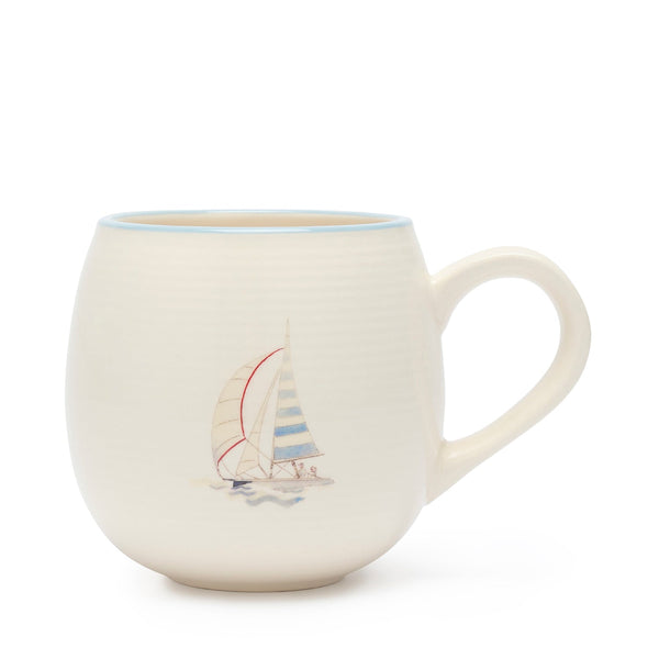 Sophie Allport Coastal Boats Stoneware Mug