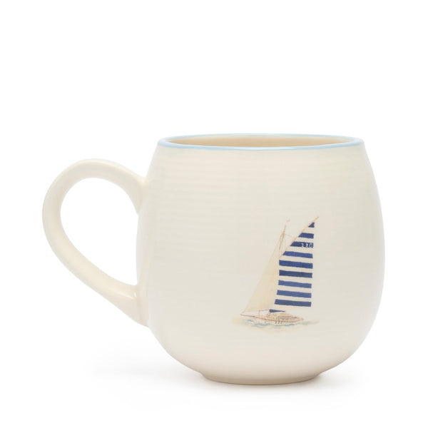 Sophie Allport Coastal Boats Stoneware Mug