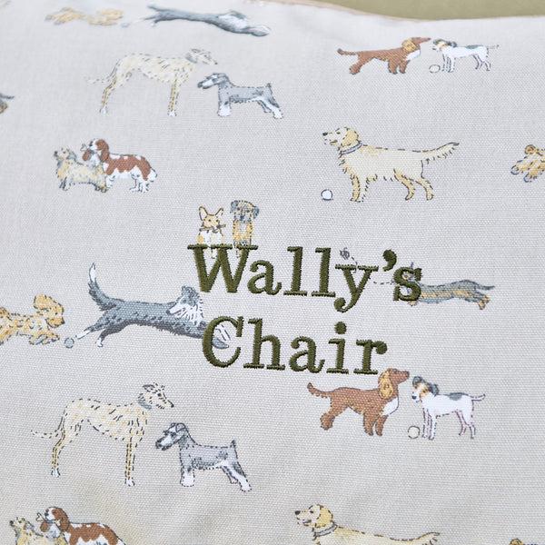 Sophie Allport Doggy Daycare Cushion - Rectangular