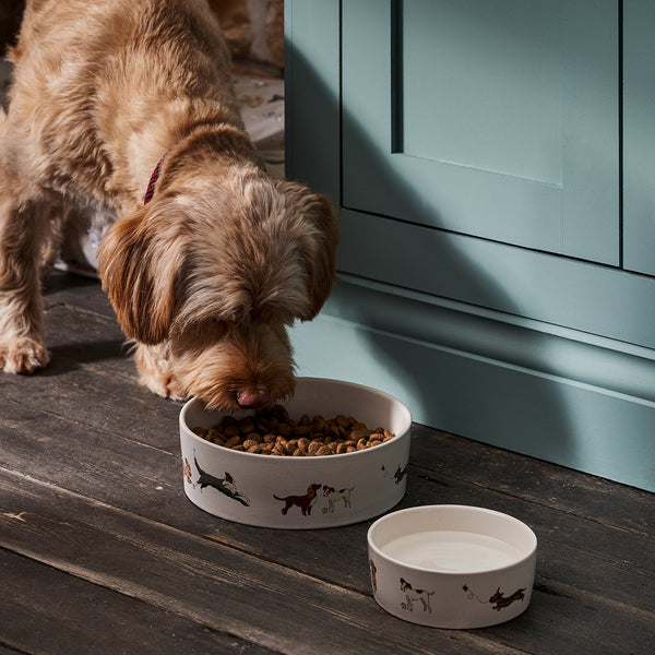 sophie allport Doggy Daycare Stoneware Dog Bowl