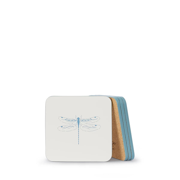 Sophie Allport Dragonfly White Coasters (Set Of 4)