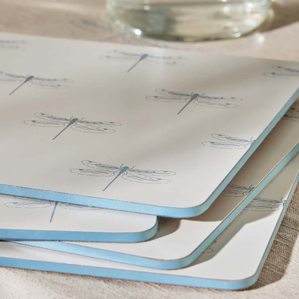 Sophie Allport Dragonfly White Placemats (Set Of 4)