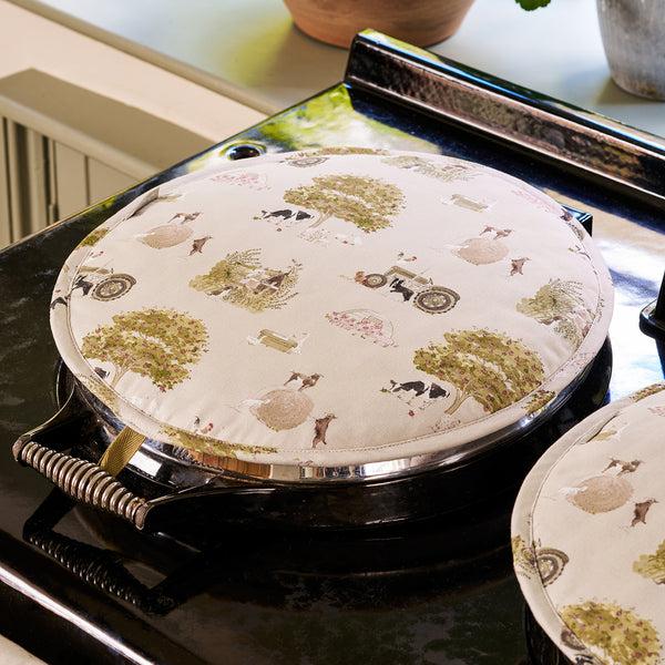 sophie allport Farm Friends Circular Hob Cover