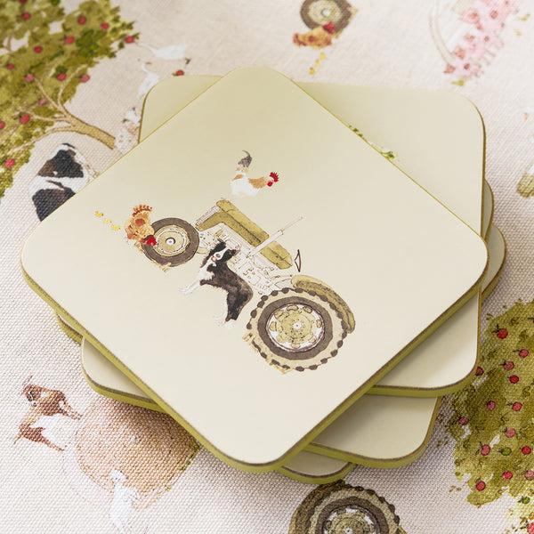 Sophie Allport Farm Friends Coasters (Set Of 4)