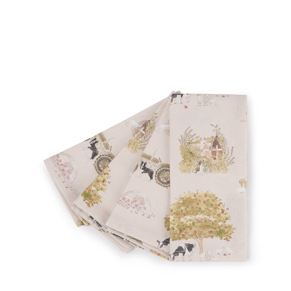 Sophie Allport Farm Friends Napkins (Set Of 4)